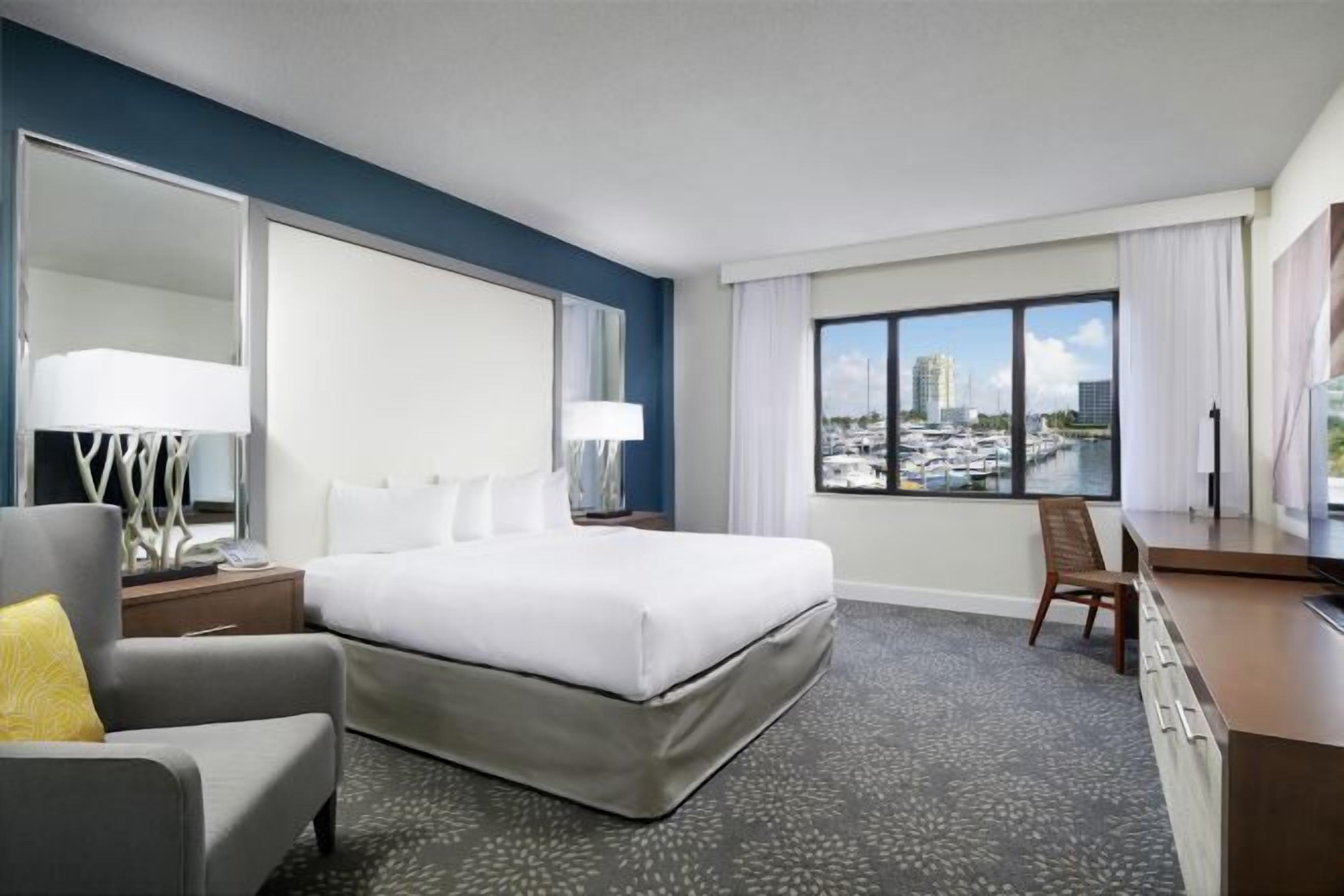 Down duvets, pillow-top beds, in-room safe, desk