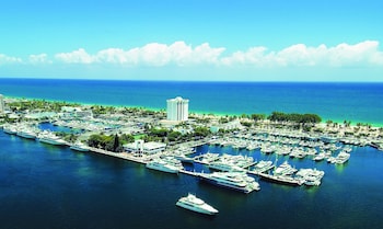 Aerial view at Bahia Mar Ft. Lauderdale Beach- a DoubleTree by Hilton Hotel