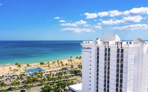 A hotel with a view of a beach and ocean. - Bahia Mar Ft. Lauderdale Beach- a DoubleTree by Hilton Hotel (Fort Lauderdale)