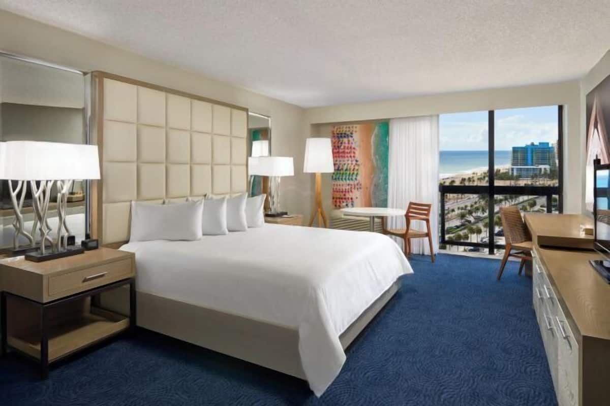 Down duvets, pillow-top beds, in-room safe, desk