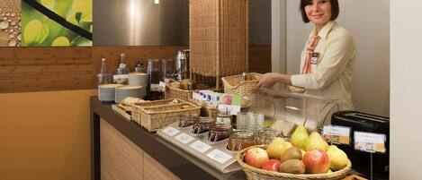 Daily buffet breakfast for a fee