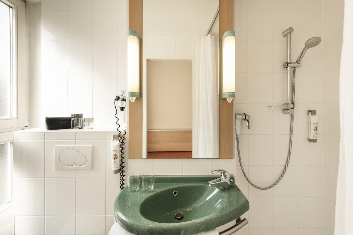 Desk, blackout curtains, iron/ironing board, free WiFi