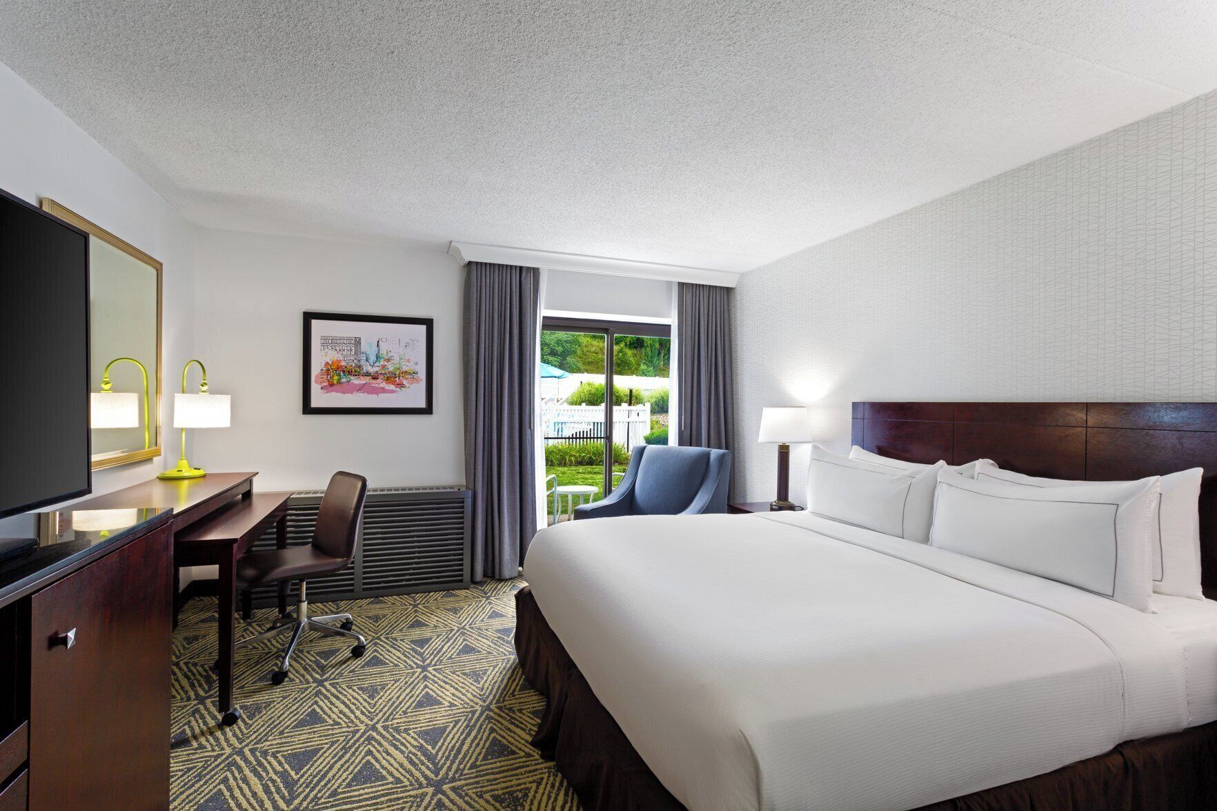 Premium bedding, pillow-top beds, in-room safe, individually decorated