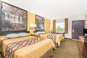 Room, 2 Double Beds, Accessible, Non Smoking | Soundproofing, iron/ironing board, free cribs/infant beds, free WiFi