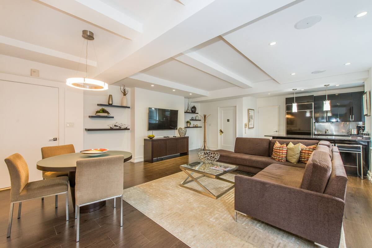 Suite, 1 King Bed | Living area | LCD TV