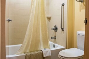 Ducha, artículos de higiene personal ecológicos y secador de pelo