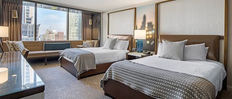 Deluxe-Zimmer, 2 Queen-Betten | Hochwertige Bettwaren, Pillowtop-Betten, Minibar, Zimmersafe