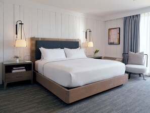 Premium bedding, down comforters, minibar, in-room safe