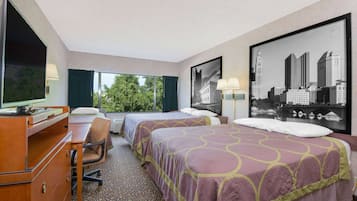 Desk, iron/ironing board, free WiFi, bed sheets