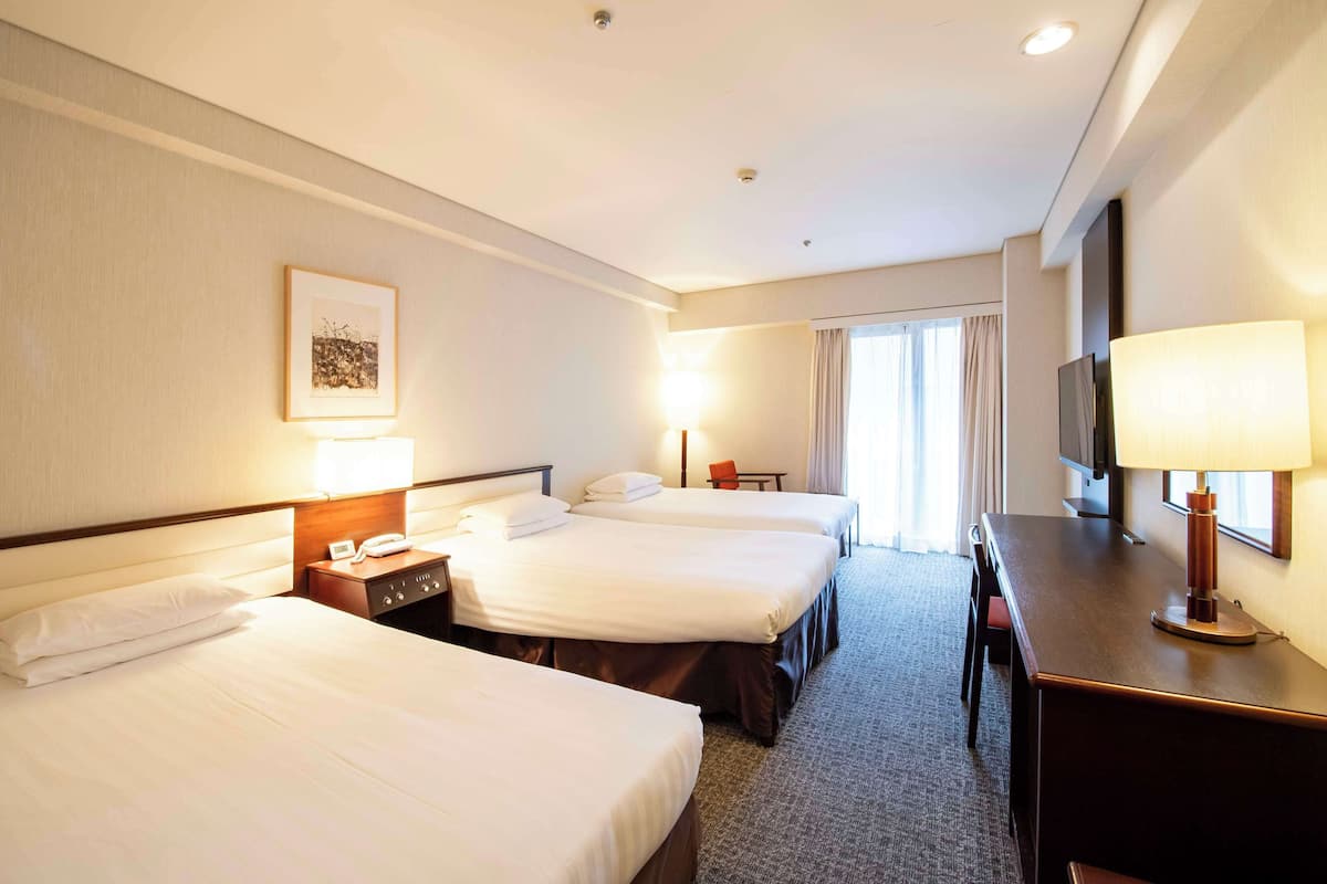 Standard Triple Room, Non Smoking, 2beds for 1-2 people (Gym Access,Shuttle from Kyoto Station) | Hypo-allergenic bedding, down comforters, in-room safe, desk