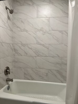 Room, 2 Double Beds, Non Smoking | Bathroom