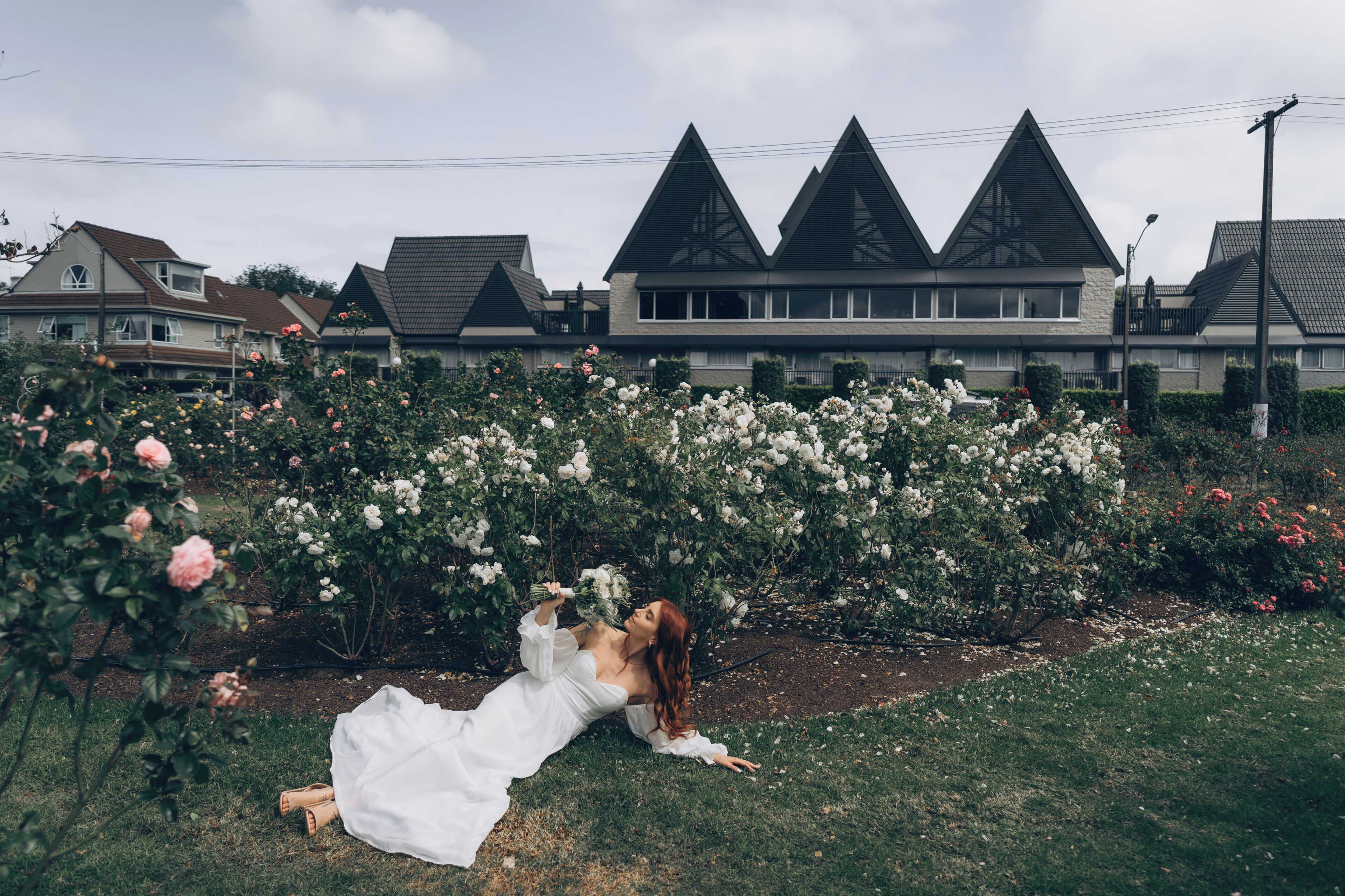 Outdoor wedding area