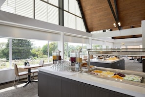 Daily buffet breakfast for a fee