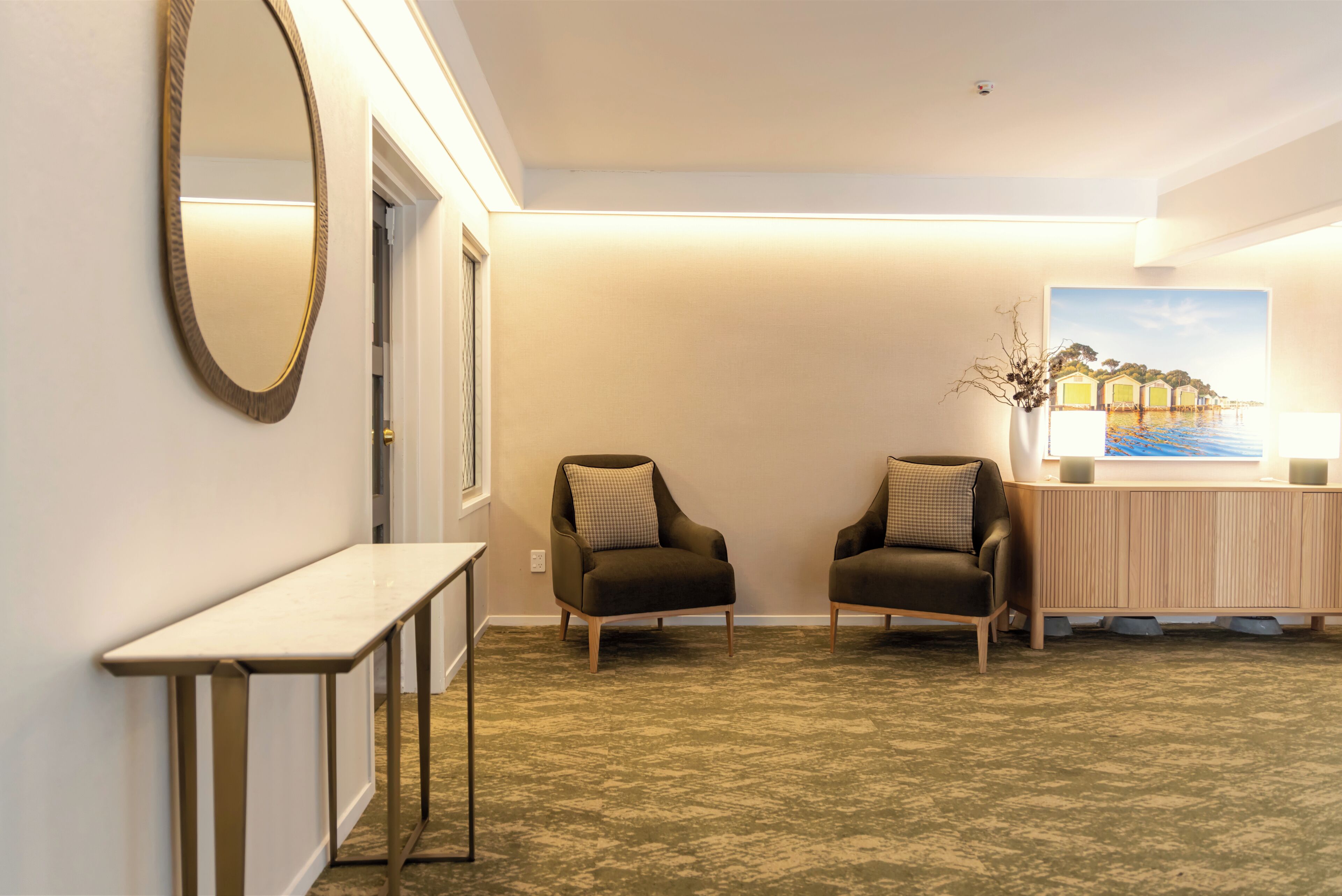 Lobby sitting area