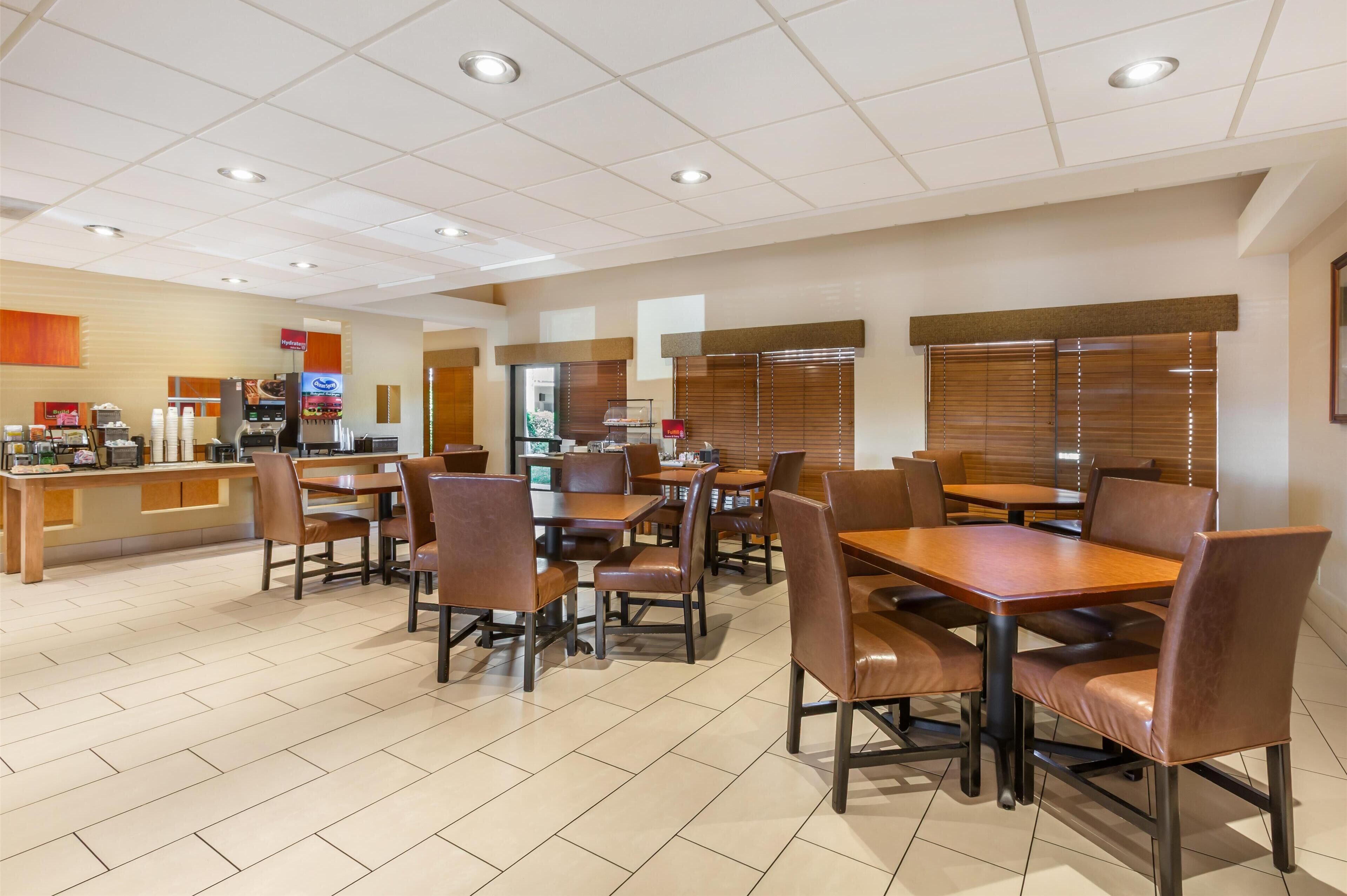 Free daily buffet breakfast 
