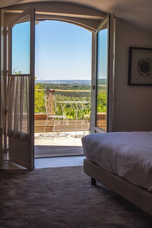 Junior Quadruple Room, 1 Queen Bed with Sofa bed, Non Smoking, River View | View from room