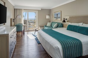 Partial Ocean View with One King Bed | In-room safe, desk, iron/ironing board, free WiFi