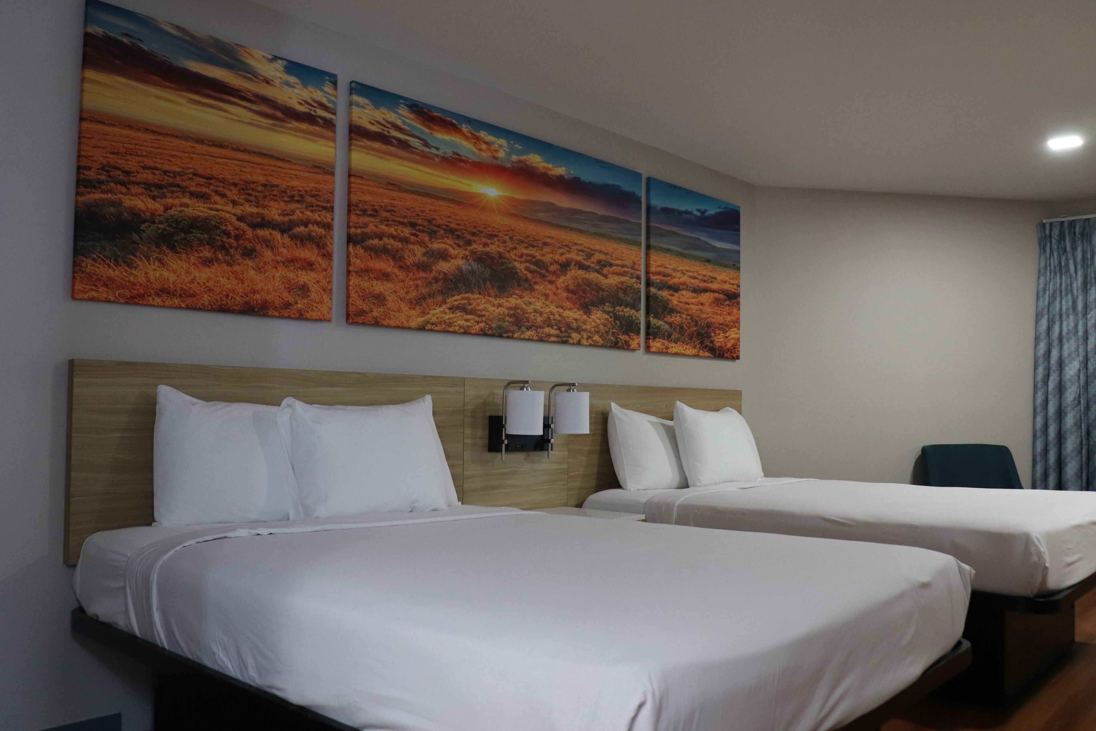 Standard Room, 2 Double Beds, Accessible, Non Smoking | Iron/ironing board, rollaway beds, free WiFi, bed sheets