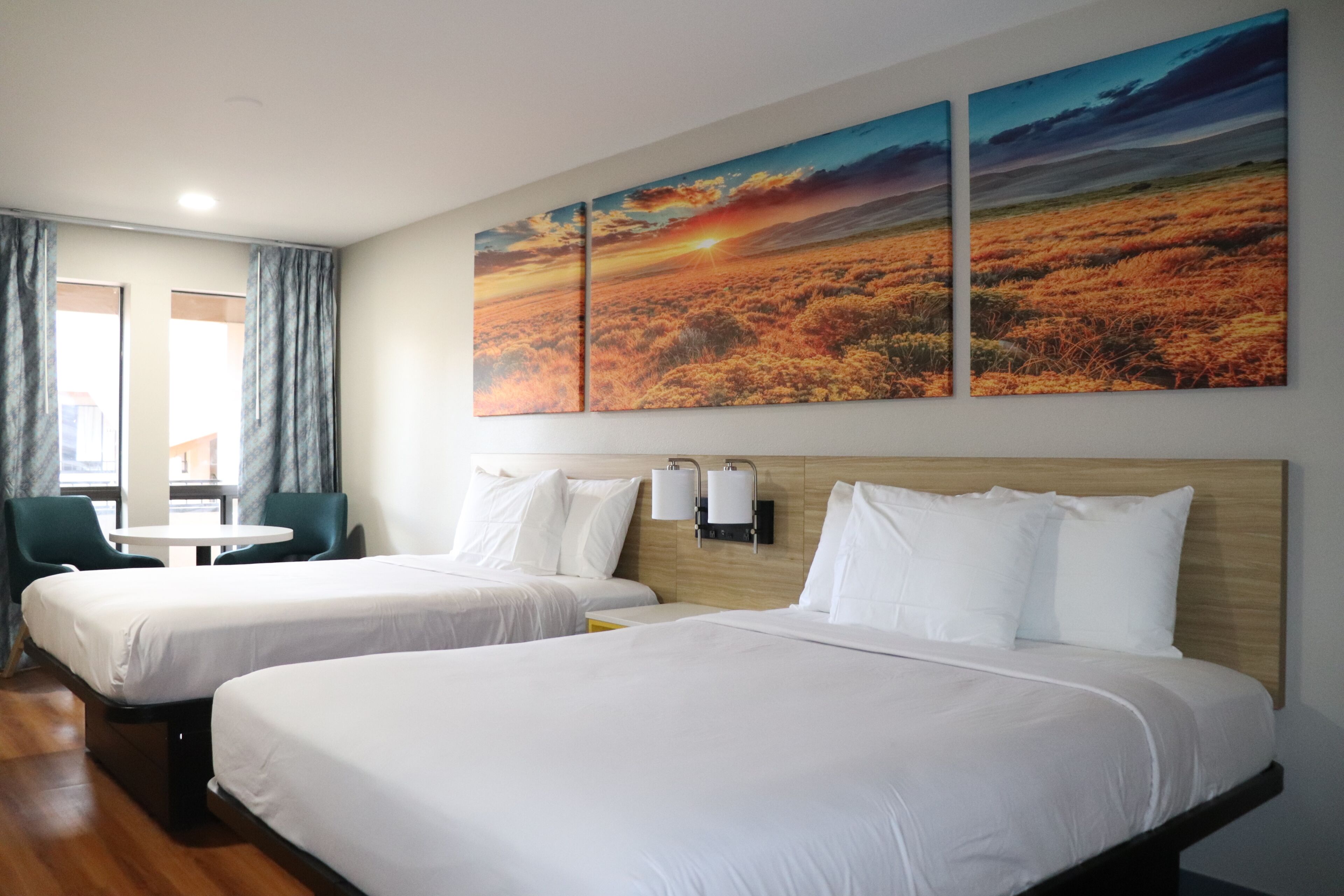 Standard Room, 2 Double Beds, Accessible, Non Smoking | Iron/ironing board, rollaway beds, free WiFi, bed sheets