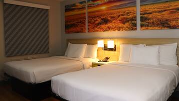 Room, 2 Double Beds, Non Smoking | Iron/ironing board, rollaway beds, free WiFi, bed sheets