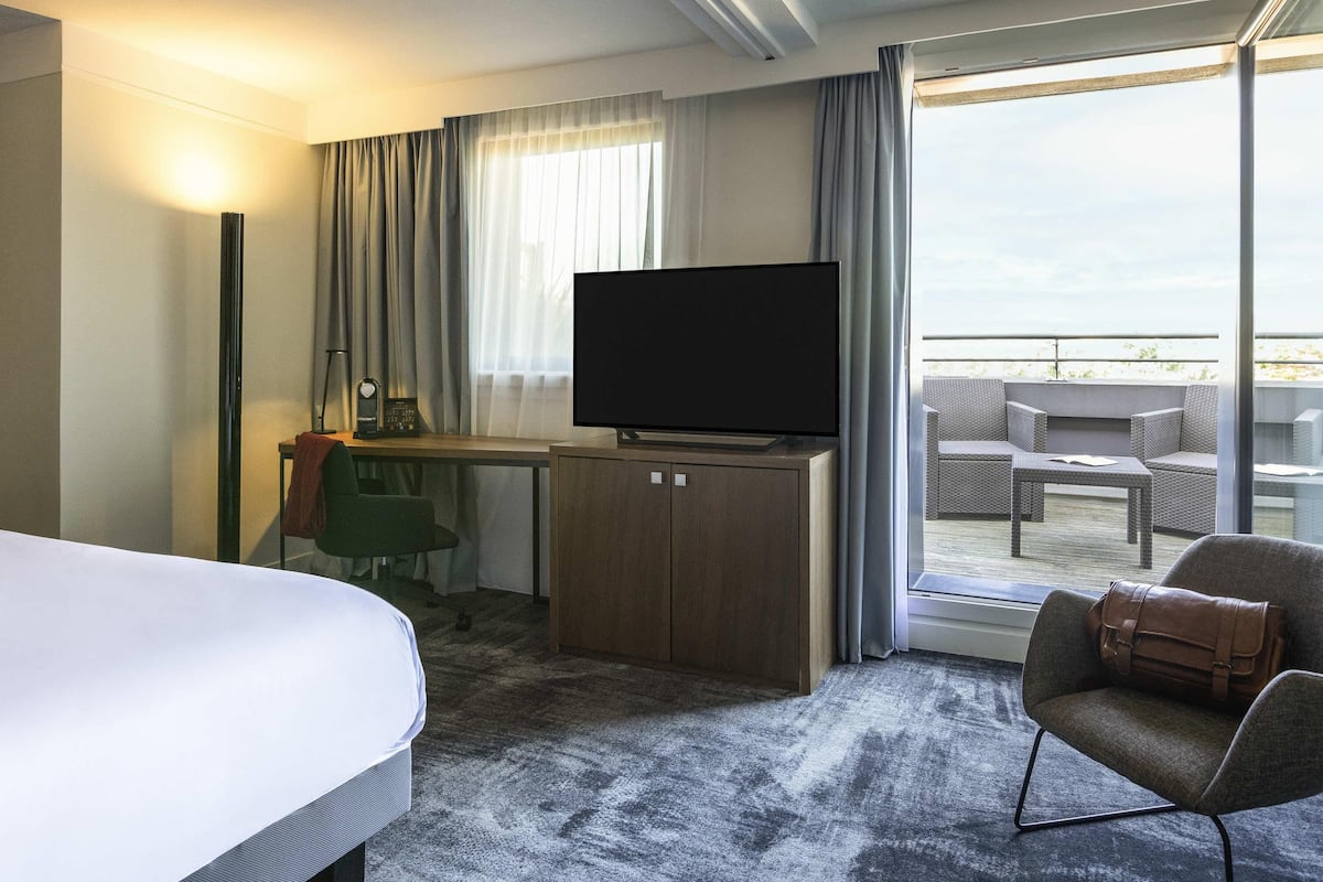 Executive-Zimmer, 1 King-Bett, Terrasse | Hochwertige Bettwaren, Zimmersafe, schallisolierte Zimmer
