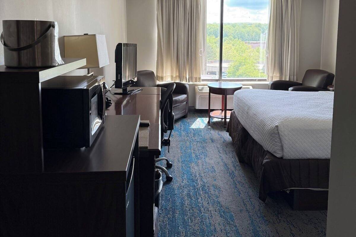 Pillow-top beds, in-room safe, desk, blackout curtains