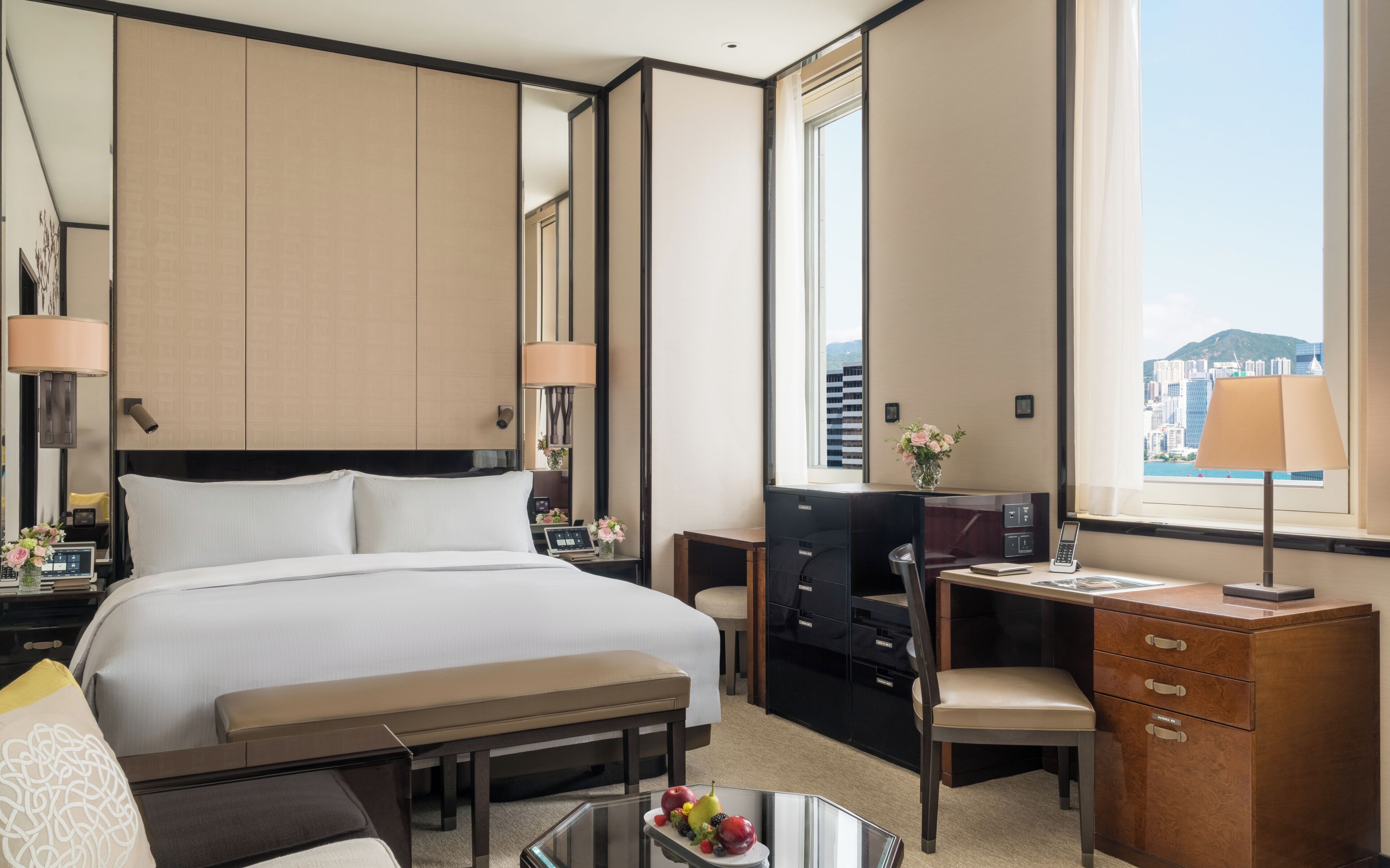 Premium bedding, down comforters, minibar, in-room safe