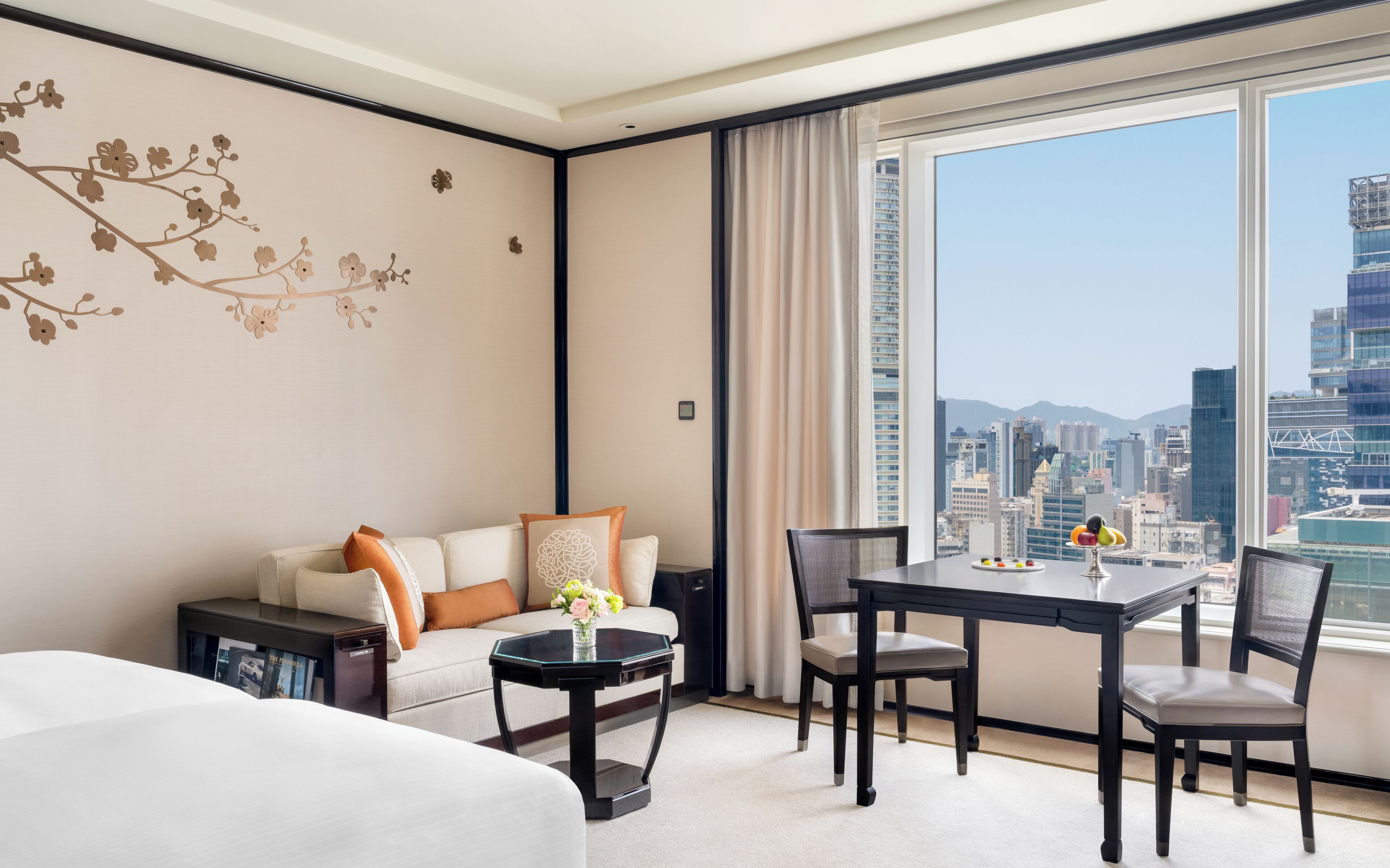 Premium bedding, down comforters, minibar, in-room safe