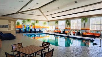 Indoor pool, seasonal outdoor pool