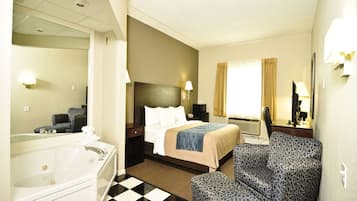 Standard Room, 1 King Bed, Non Smoking, Hot Tub | Premium bedding, desk, laptop workspace, blackout curtains