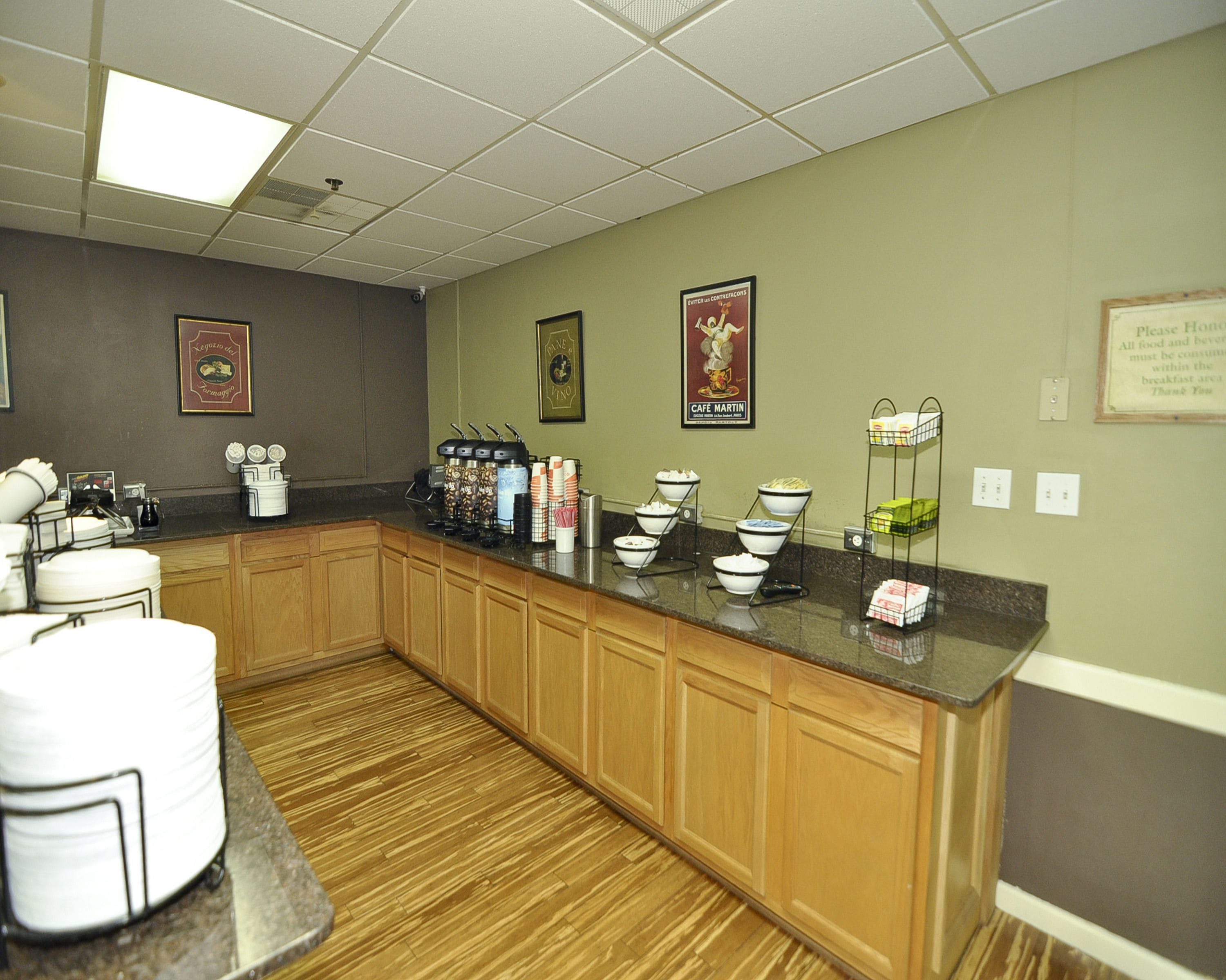 Free daily full breakfast 