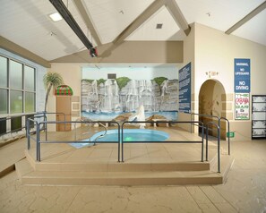 Indoor pool, seasonal outdoor pool