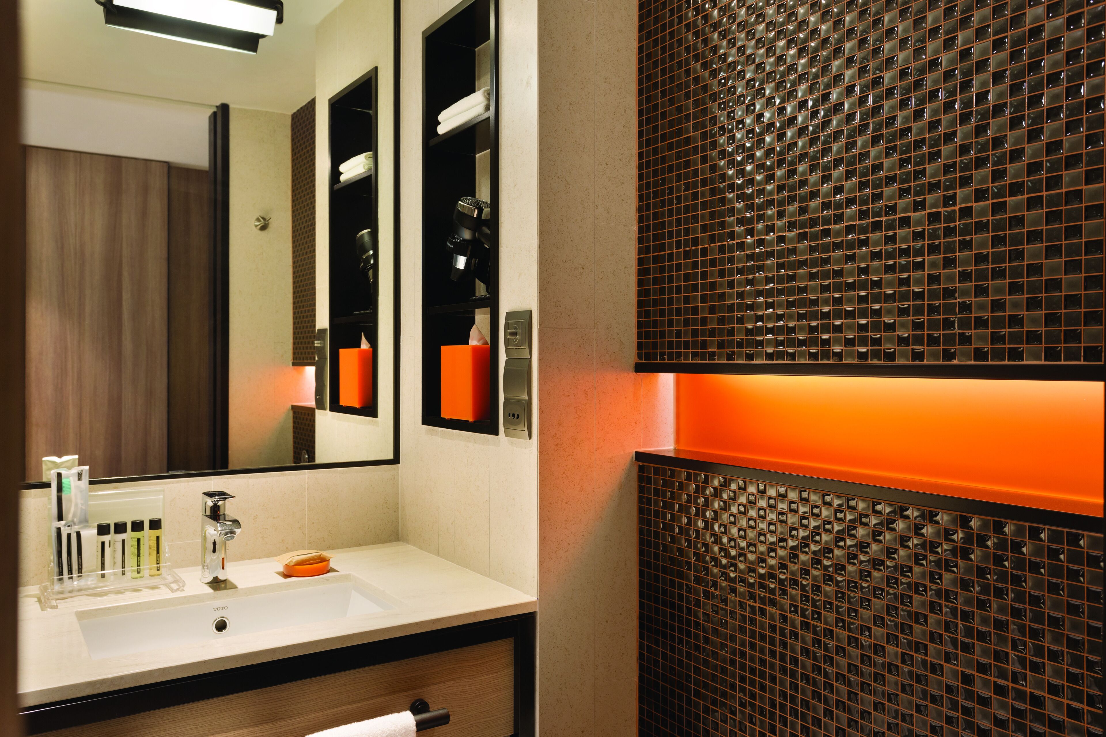 shower, free toiletries, hair dryer, bathrobes