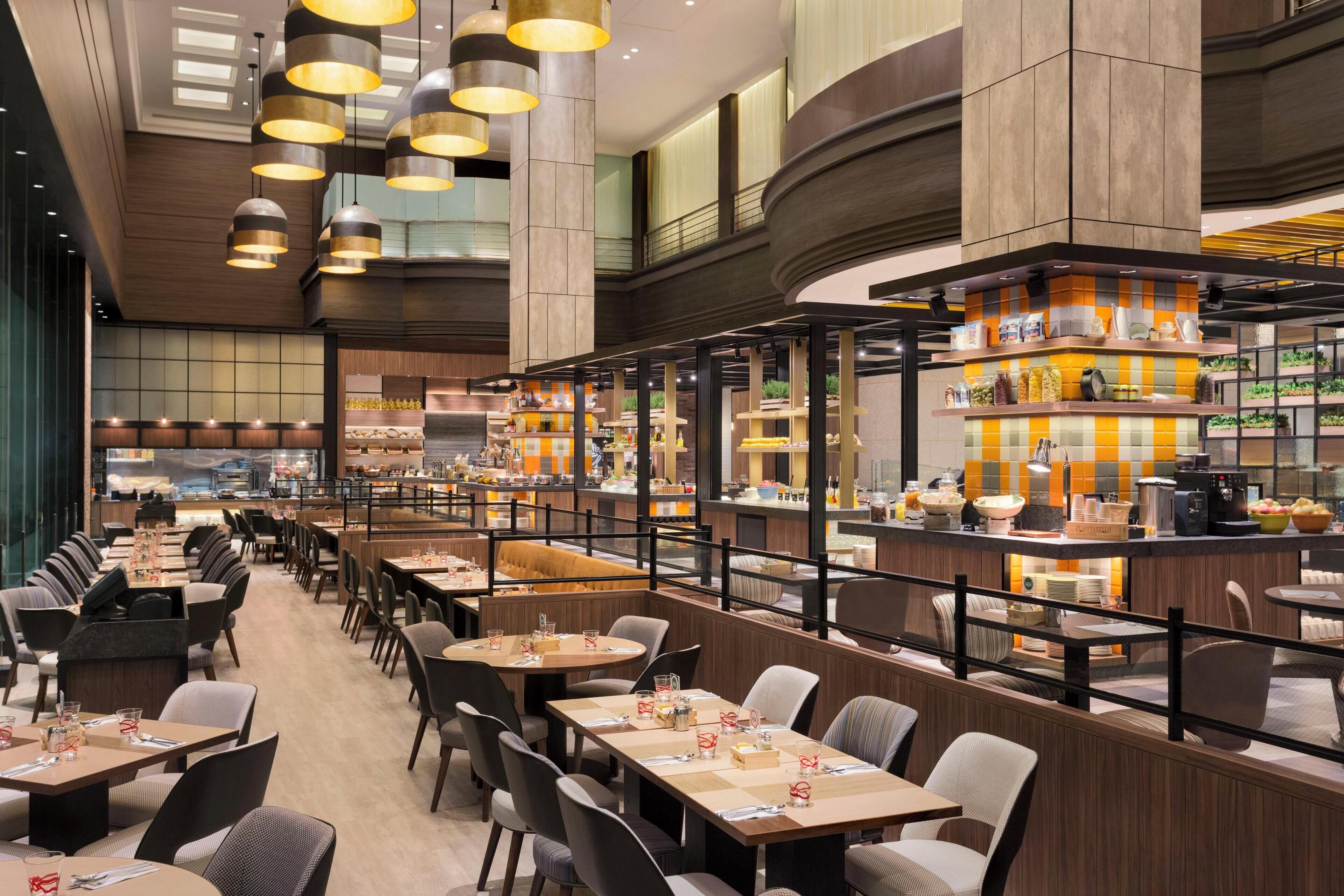 Breakfast, lunch and dinner served