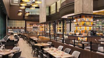 Breakfast, lunch and dinner served