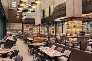 Breakfast, lunch and dinner served