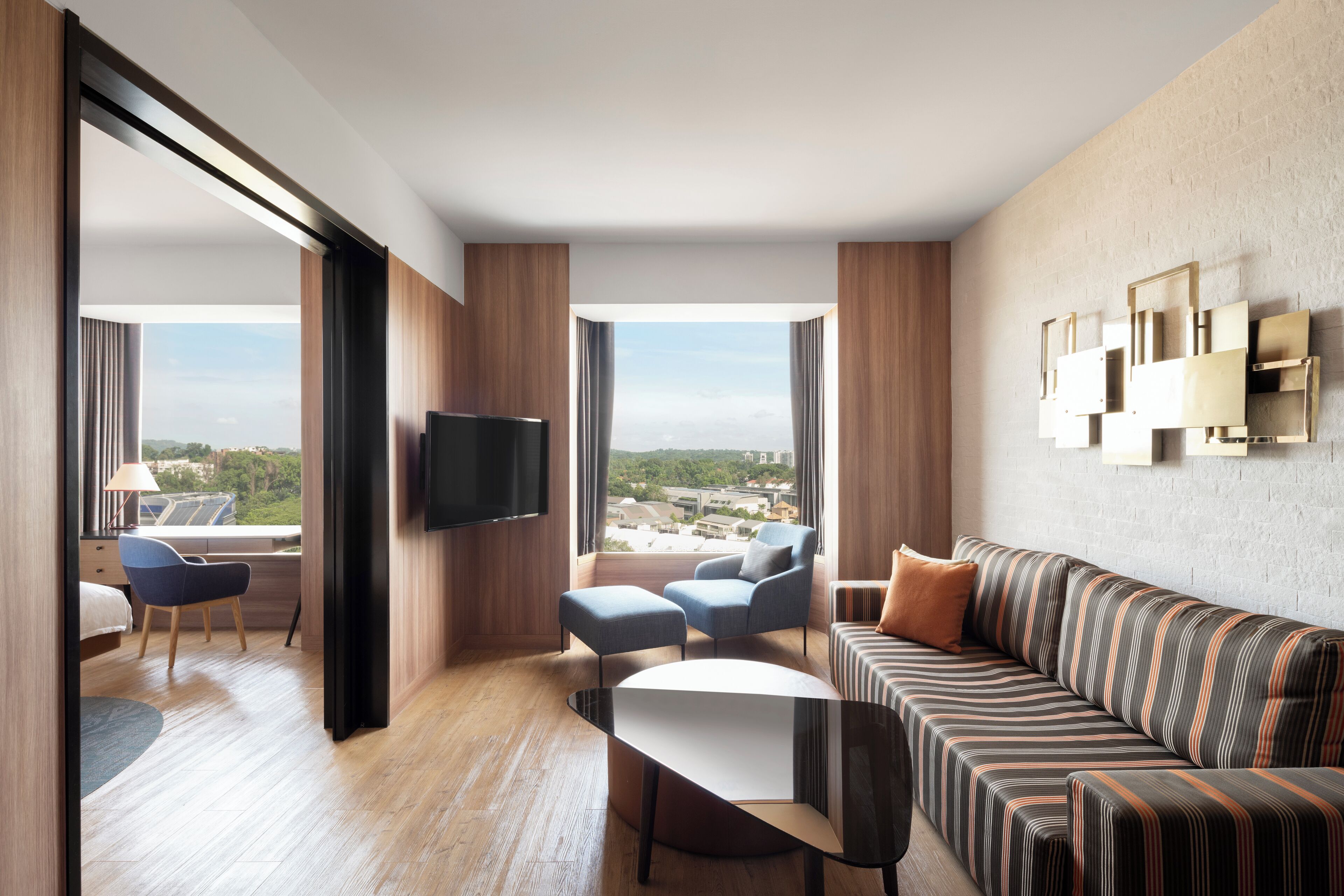 Suite – executive, 1 kingsize-seng | Allergitestet sengetøy, minibar, safe på rommet og skrivebord