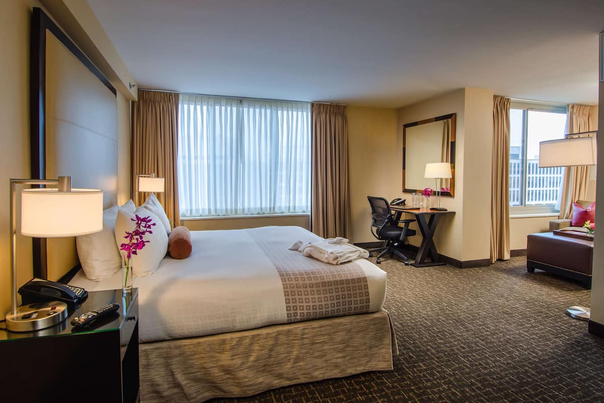 Premium bedding, in-room safe, desk, blackout curtains