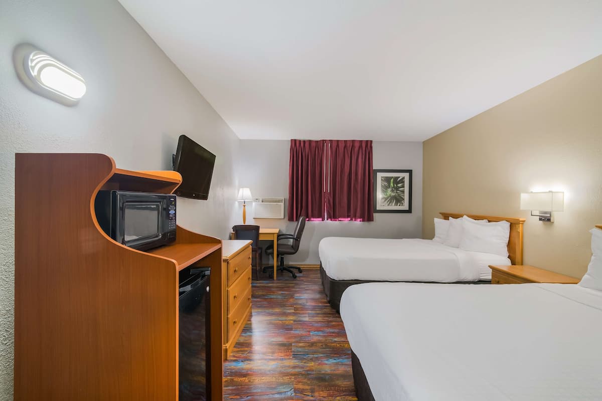 Room, 2 Queen Beds, Non Smoking | Bed sheets