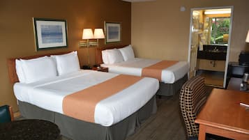 Habitación Deluxe, 2 camas Queen size, para fumadores | Ropa de cama de alta calidad y camas con efecto memoria