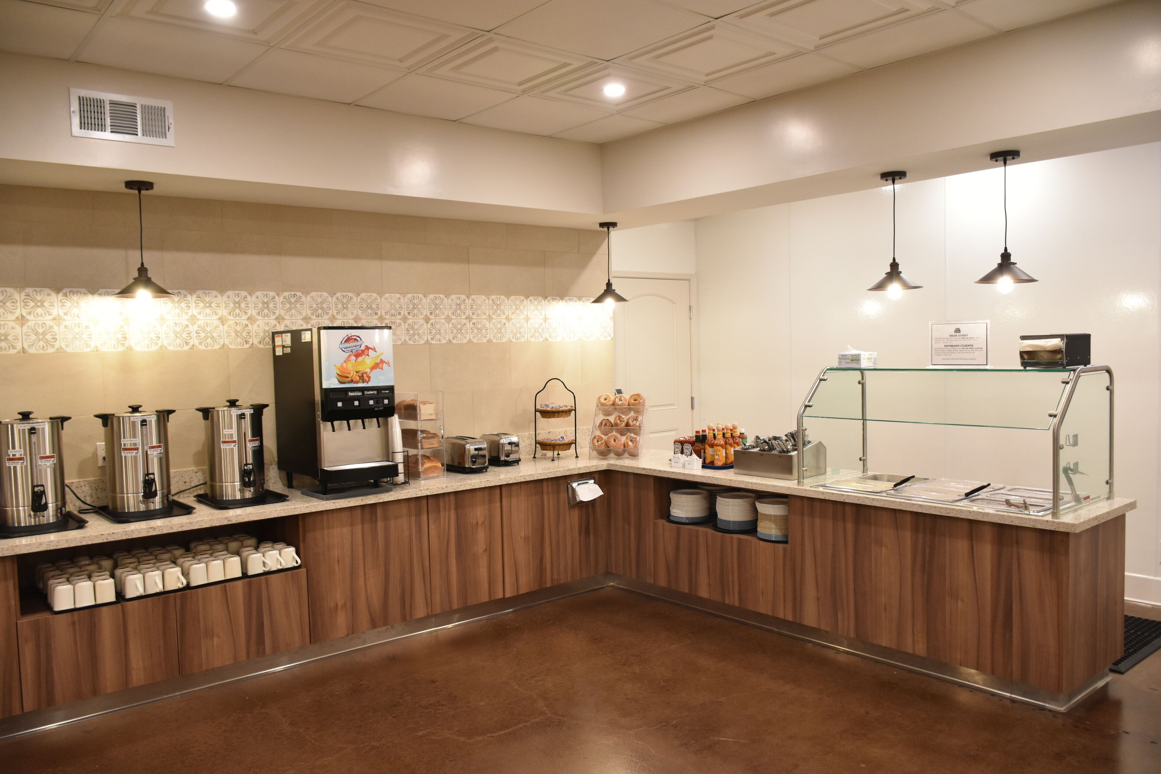 free daily buffet breakfast