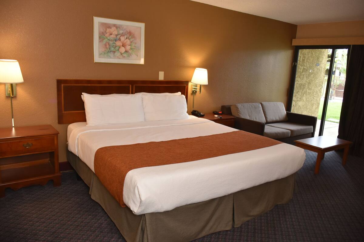Premium bedding, memory foam beds, in-room safe, desk