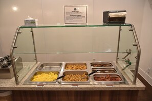 Free daily buffet breakfast