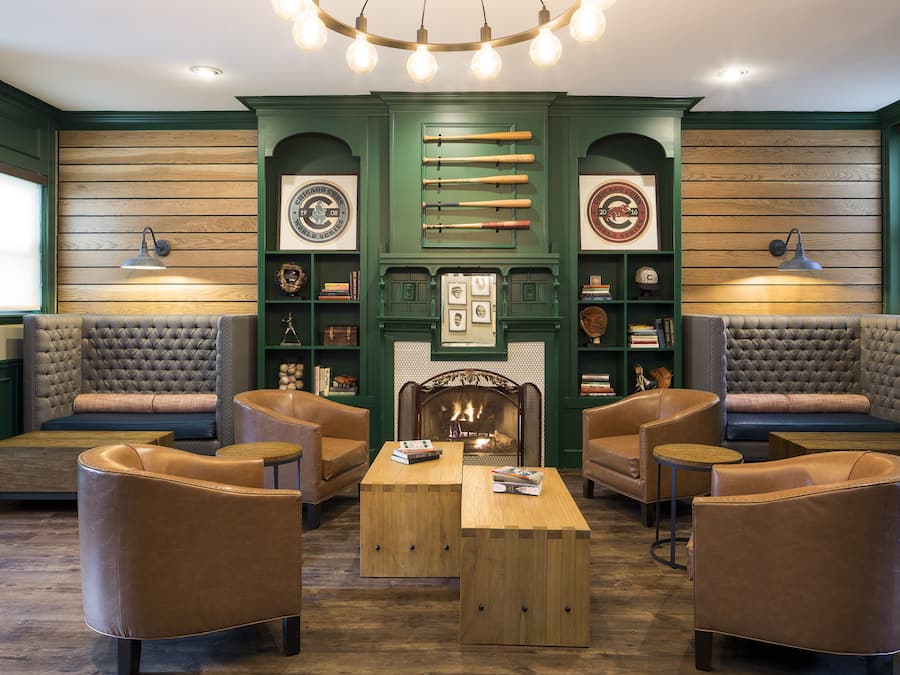 Sittområde i lobbyn