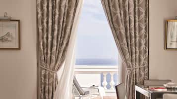 Cobertura, vista para o oceano | Roupas de cama premium, frigobar, cofres nos quartos