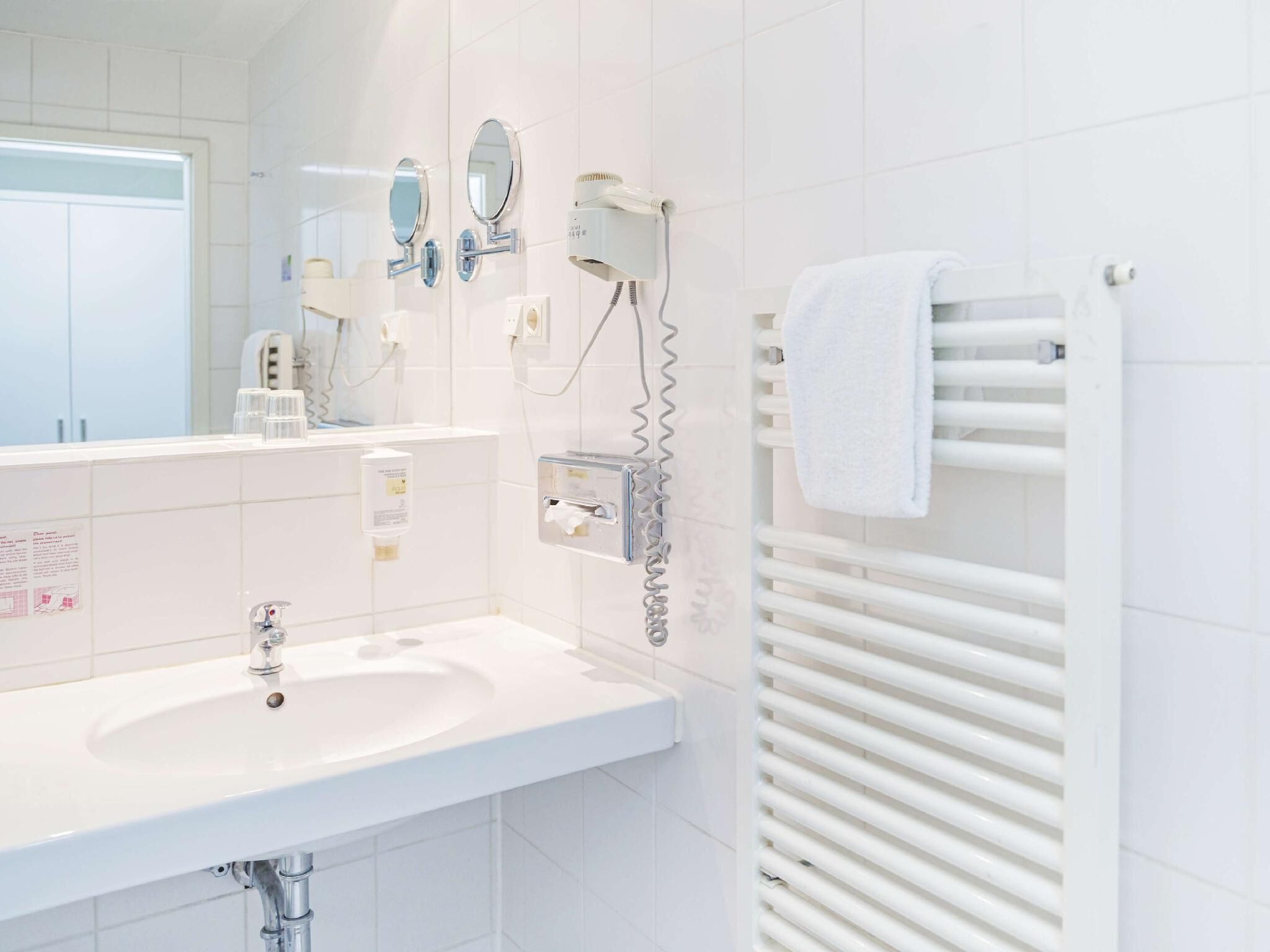 Bathroom | Eco-friendly toiletries, hair dryer, towels