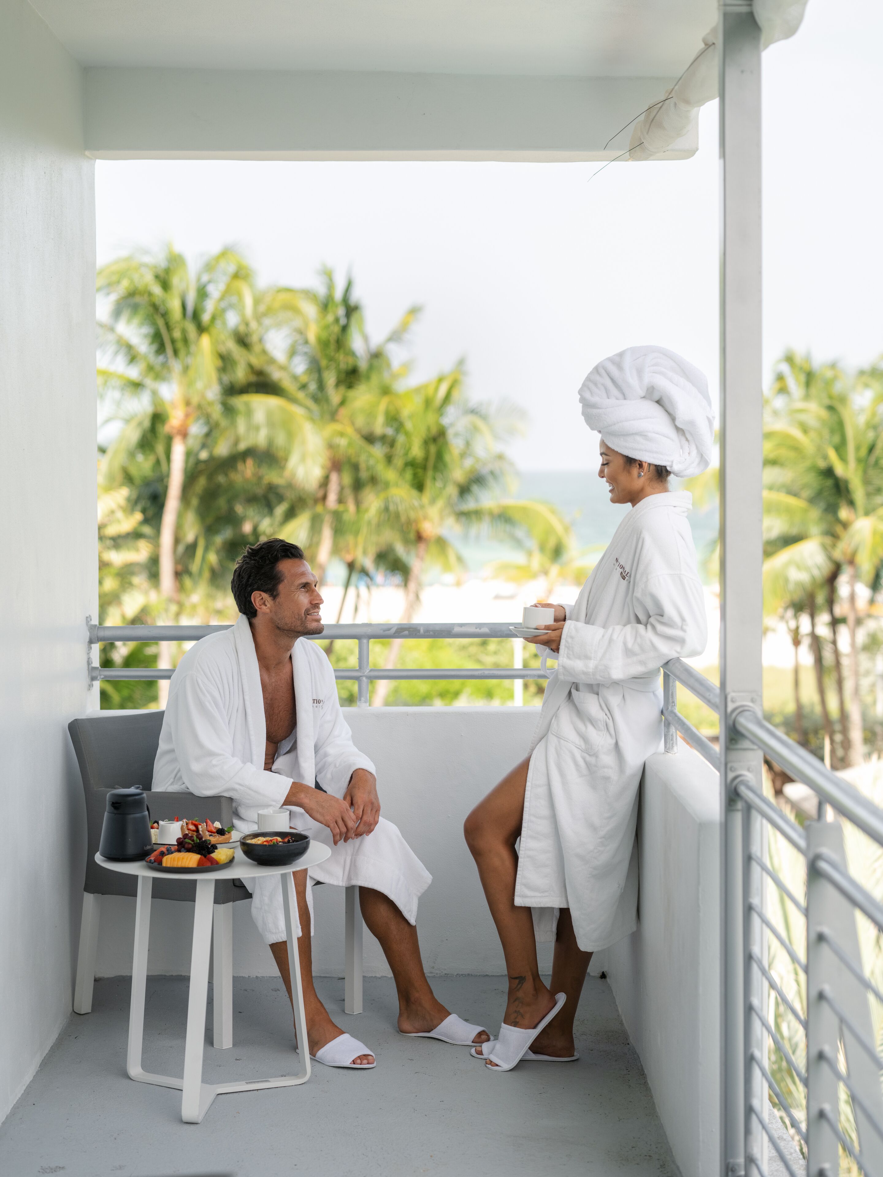 Premium-Suite, 1 King-Bett | Strand-/Meerblick