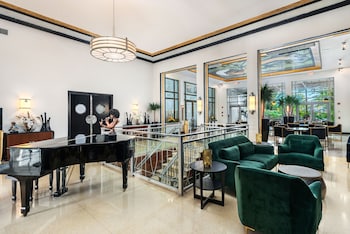 Sitting area in hotel lobby at National Hotel, An Adult Only Oceanfront Resort