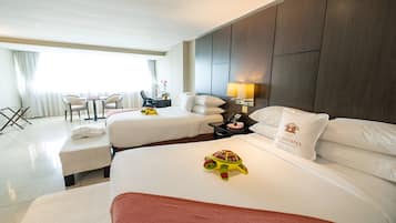 2 Double Beds, Superior Room, Pool View | 1 bedroom, premium bedding, down comforters, in-room safe