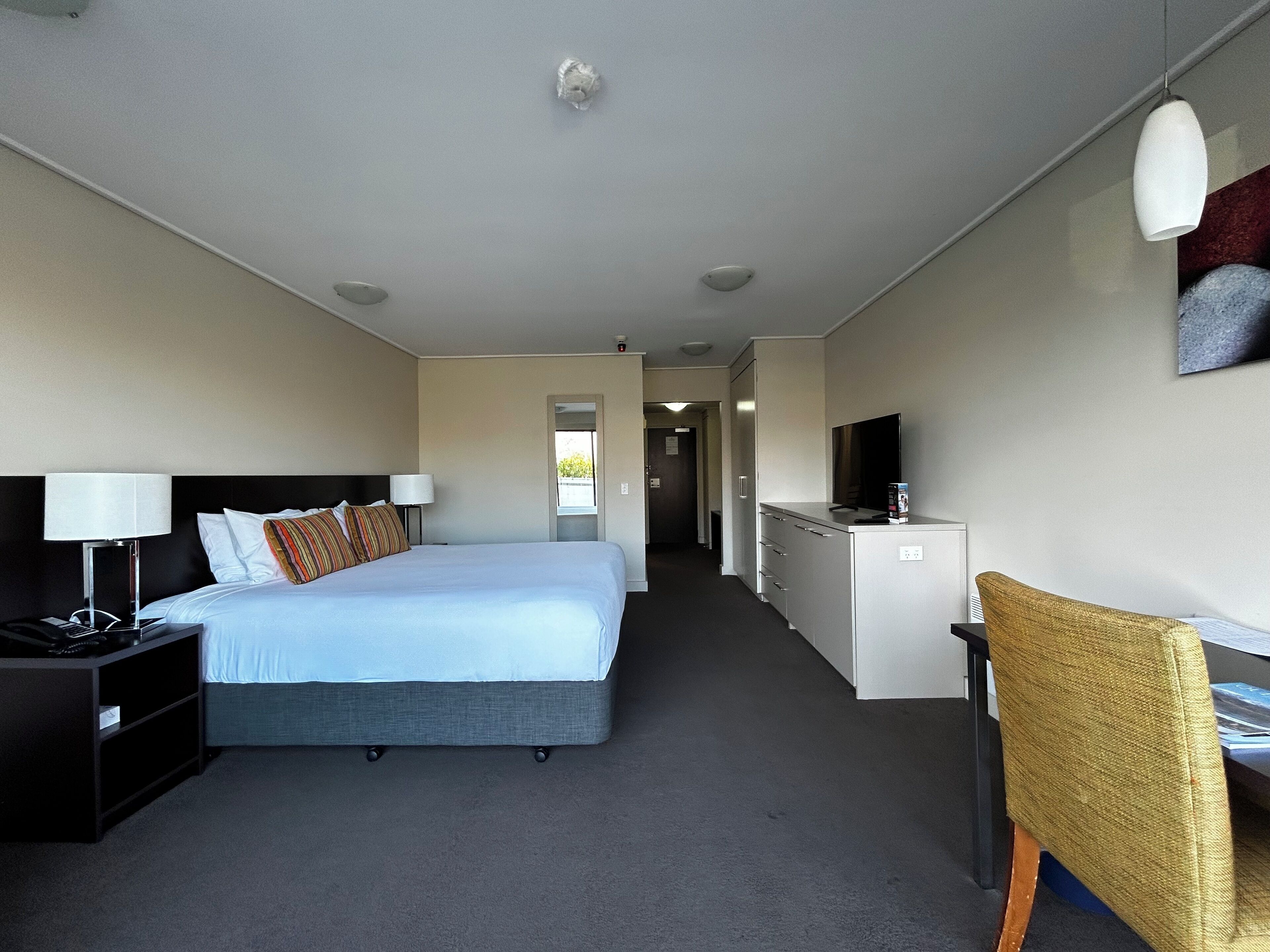 superior accessible 1 king | in-room safe, desk, blackout curtains, iron/ironing board